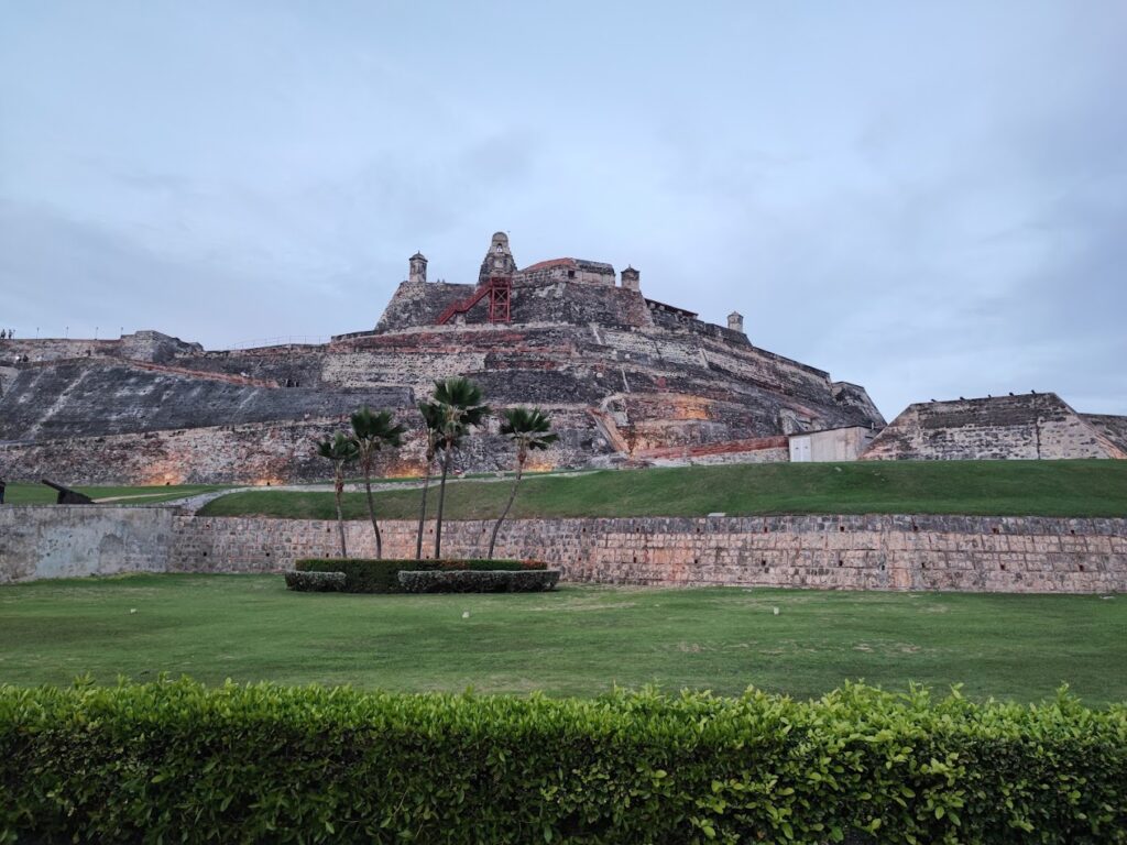 View of  San Felipe Fortress  in Cartagena, Colombia.